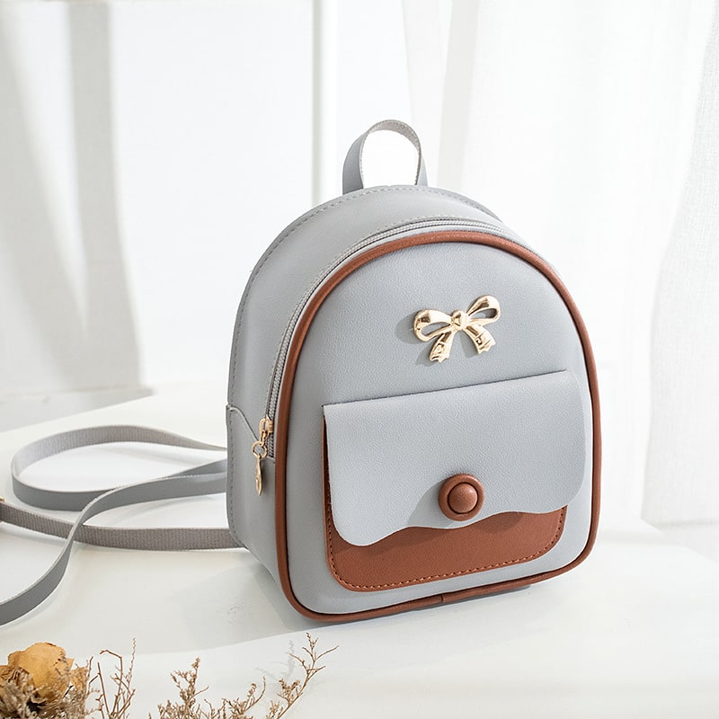 Women Fashion Color Blocking Mini Backpack