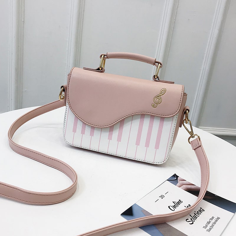 Sac bandoulière pour femme au design créatif pianoforte 