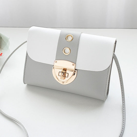 Women Cute Style Color Blocking Mini Crossbody Bag