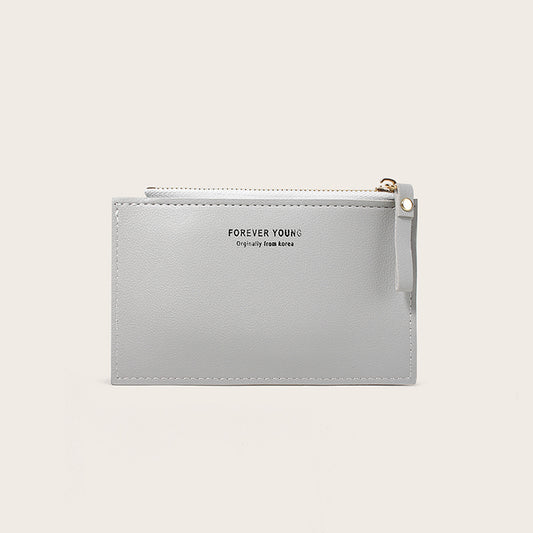 Women Causal Letter Printing Large Capacity PU Purse