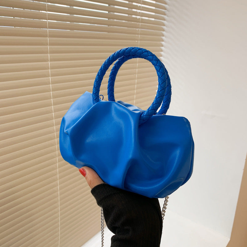 Women Fashion Crease Clouds Mini Crossbody Bag