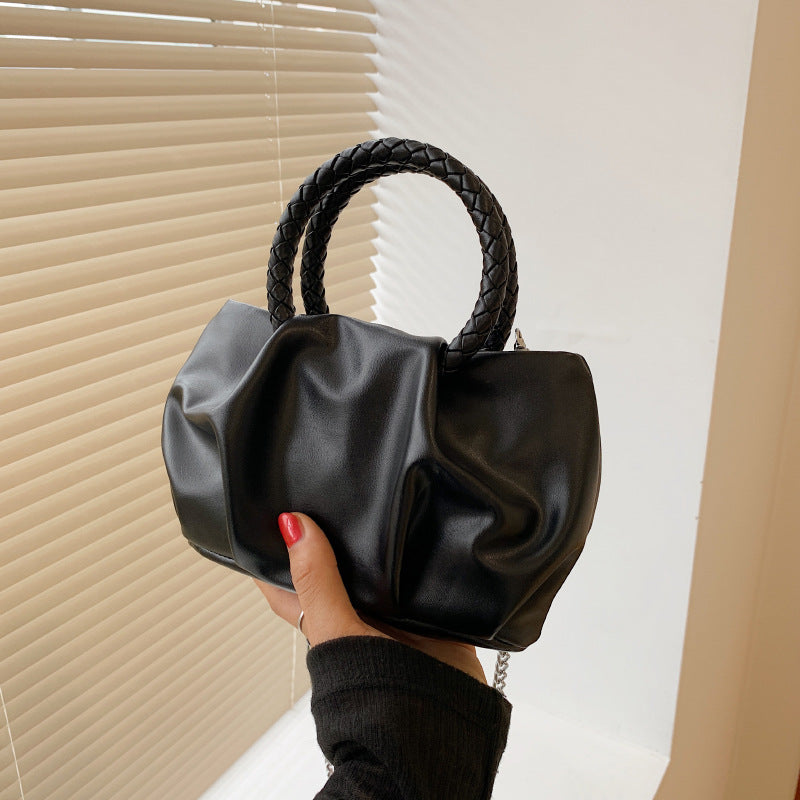 Women Fashion Crease Clouds Mini Crossbody Bag