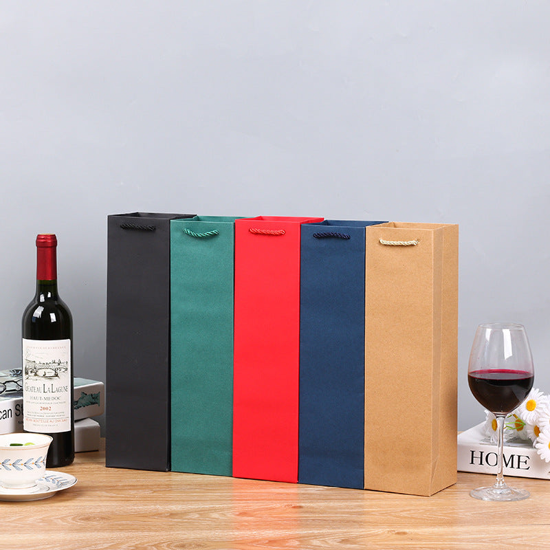 Wine Kraft Paper Gift Bag