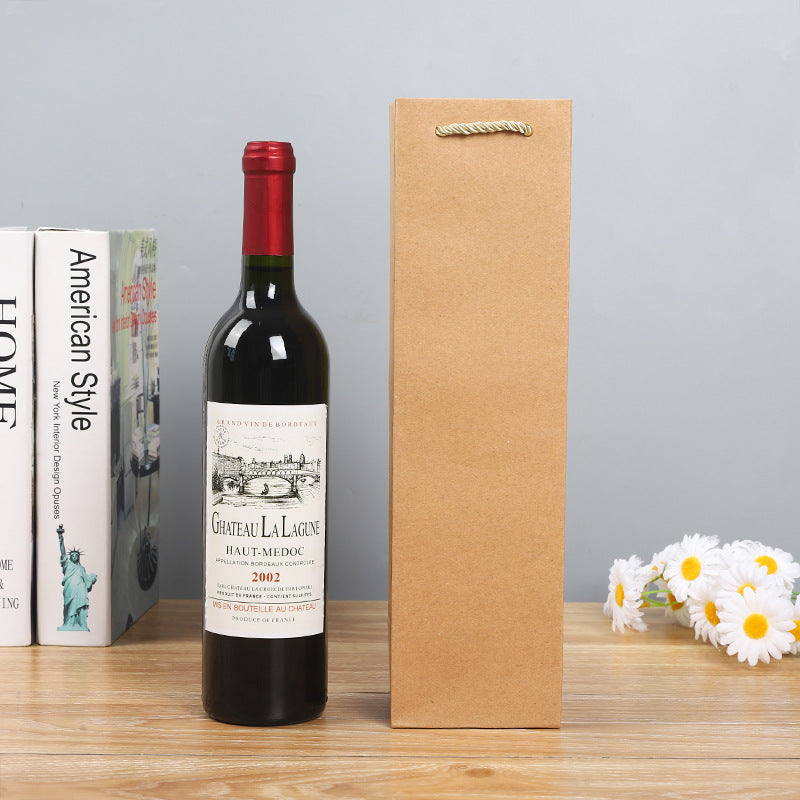 Wine Kraft Paper Gift Bag