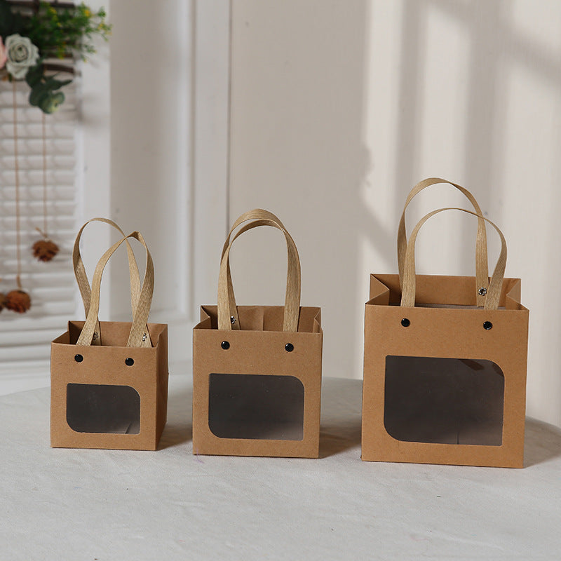 Sac cadeau en papier kraft de style simple 