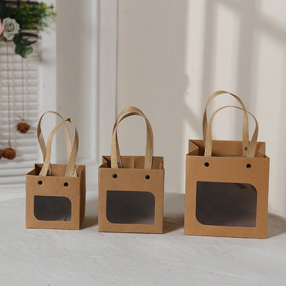 Sac cadeau en papier kraft de style simple 