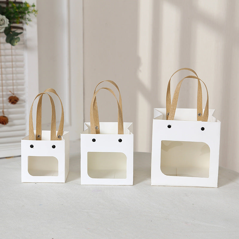 Sac cadeau en papier kraft de style simple 