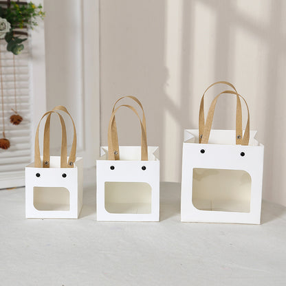 Sac cadeau en papier kraft de style simple 