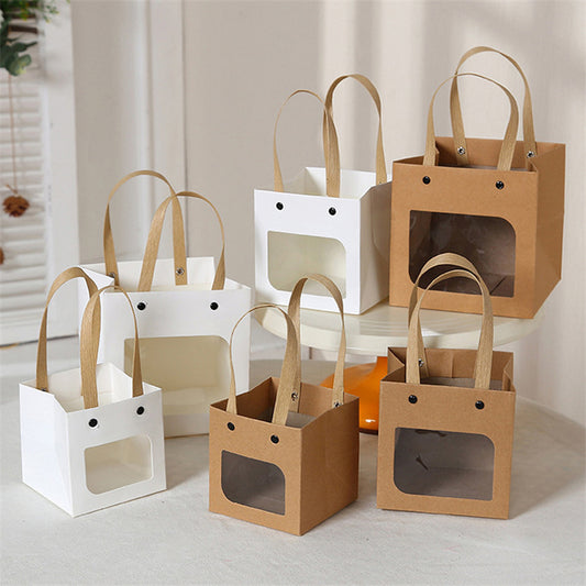 Simple Style Kraft Paper Gift Bag