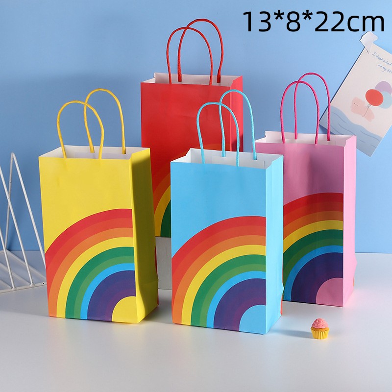 Sac de rangement imprimé arc-en-ciel tendance pour accessoires de vêtements 