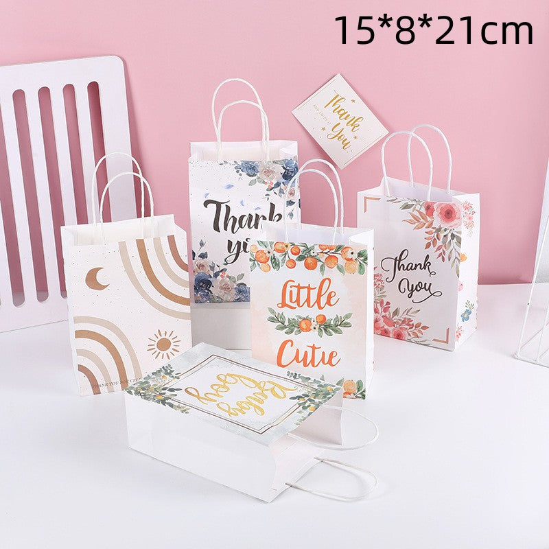 Sac de rangement à poignée imprimée simple et tendance, pour accessoires de vêtements 