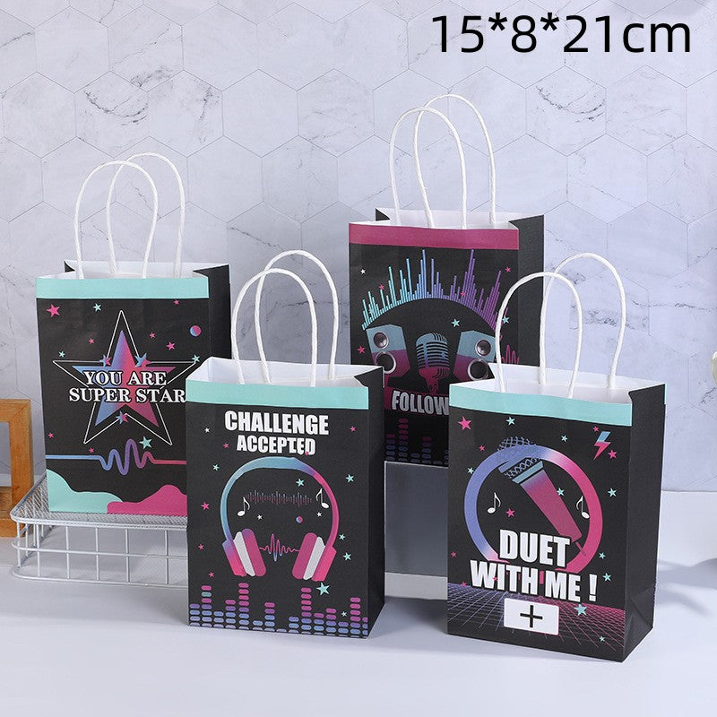 Sac de rangement et d'emballage personnalisé pour musique électronique, accessoires de vêtements 