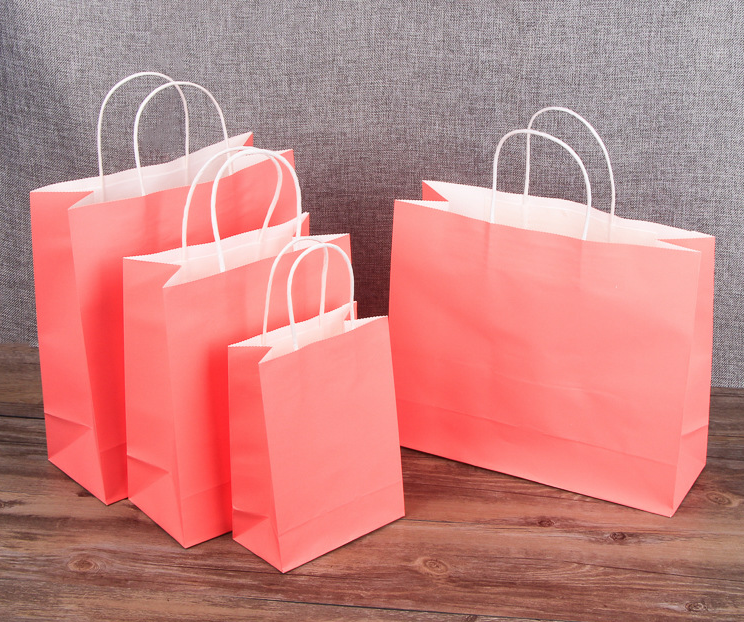 Fashion Multiple Specifications Kraft Paper Gift Bag