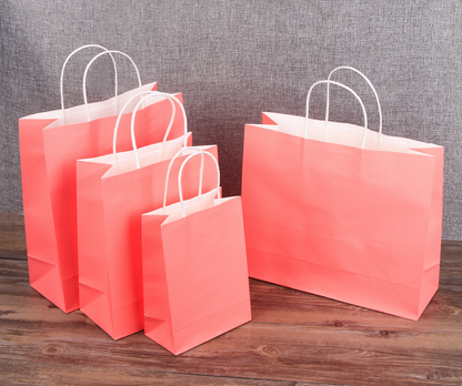 Fashion Multiple Specifications Kraft Paper Gift Bag