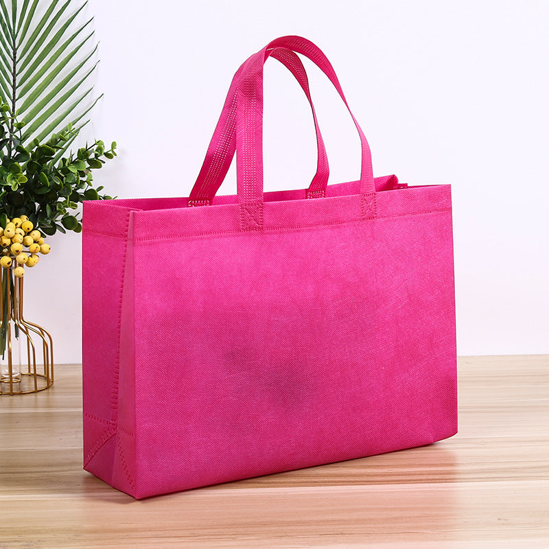 Sac d'emballage portable non tissé de couleur unie simple 