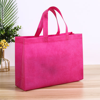 Sac d'emballage portable non tissé de couleur unie simple 