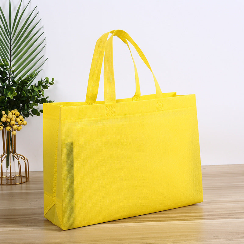 Sac d'emballage portable non tissé de couleur unie simple 