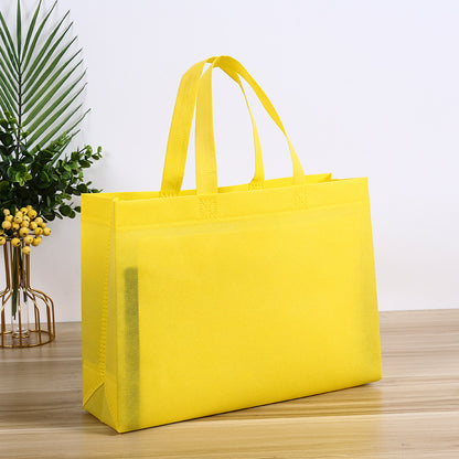 Sac d'emballage portable non tissé de couleur unie simple 