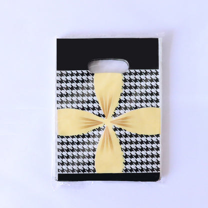 Lot de 100 sacs en plastique pour emballage cadeau, imprimés tendance 