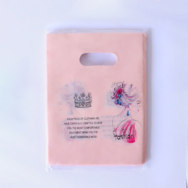 Lot de 100 sacs en plastique pour emballage cadeau, imprimés tendance 