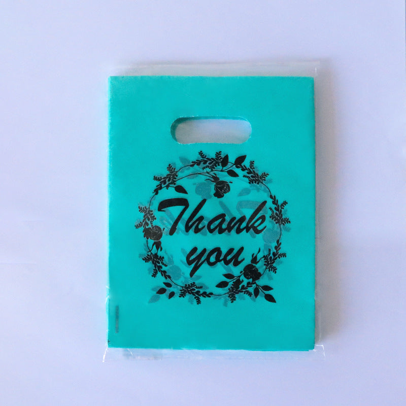 Lot de 100 sacs en plastique pour emballage cadeau, imprimés tendance 