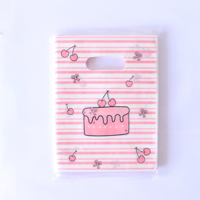 Lot de 100 sacs en plastique pour emballage cadeau, imprimés tendance 