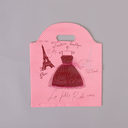 Lot de 100 sachets en plastique pour emballage cadeau, imprimés à la mode 