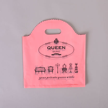 Lot de 100 sachets en plastique pour emballage cadeau, imprimés à la mode 