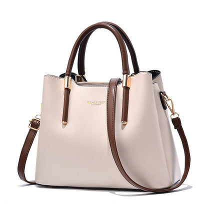 Women Fashion Large Capacity PU Handle Shoulder Bag