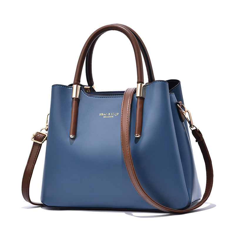 Women Fashion Large Capacity PU Handle Shoulder Bag