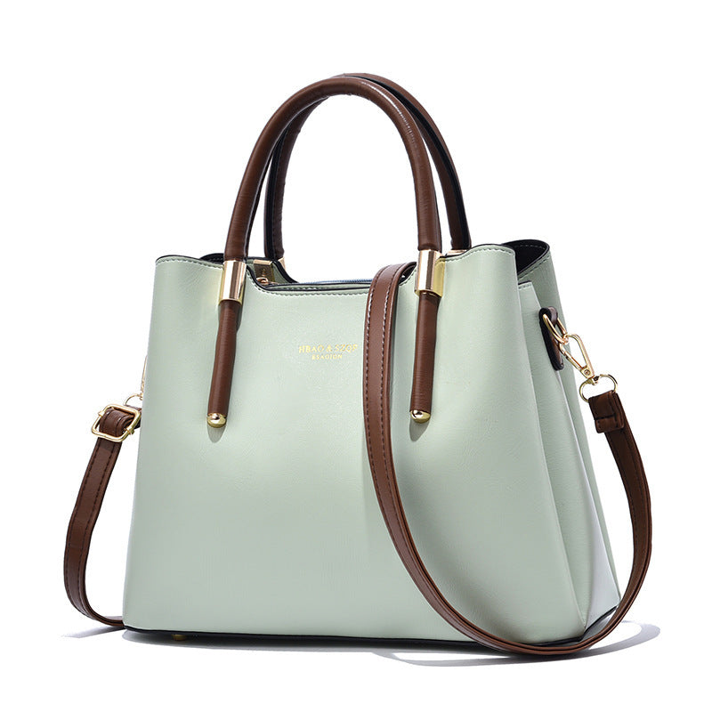 Women Fashion Large Capacity PU Handle Shoulder Bag