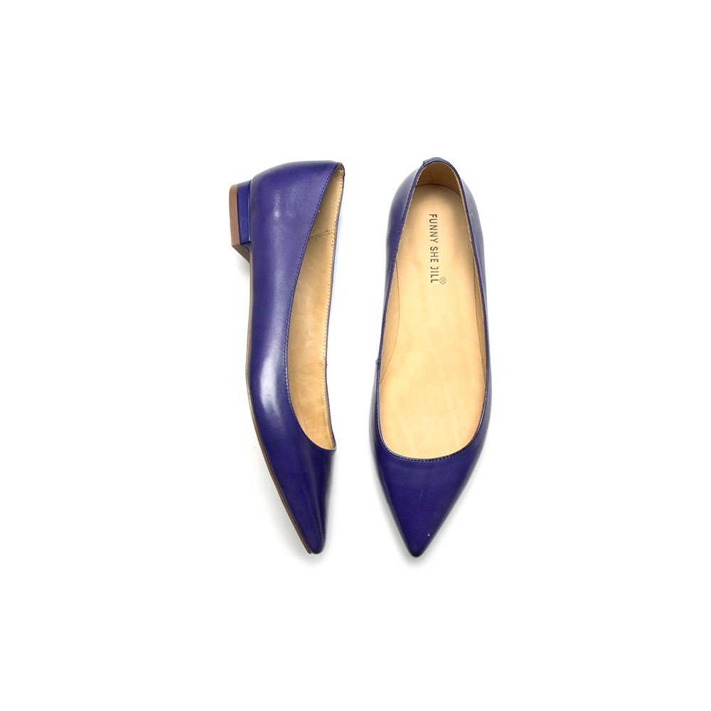 Classic Genuine Leather Pointed Toe Flats for Women