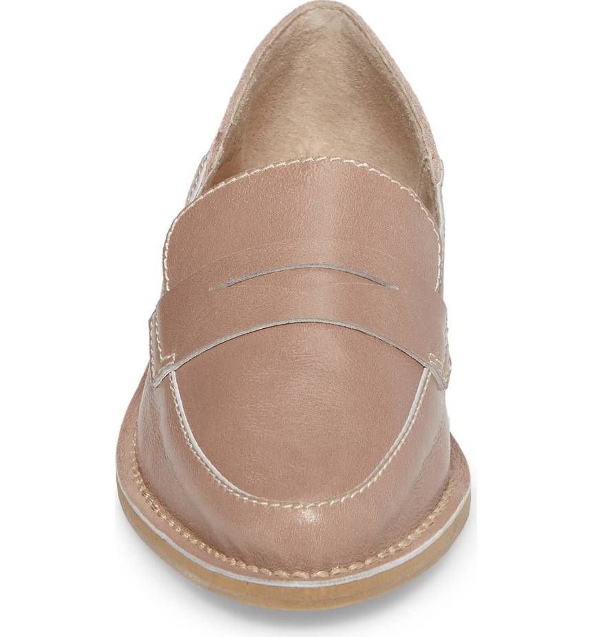 FSJ Patchwork Design Round Toe Flats Penny Loafers for Women