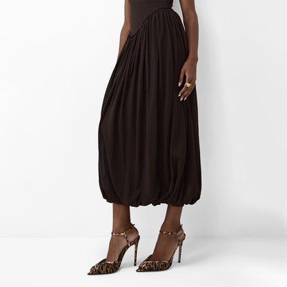 Brown Animal Print Peep Toe Ankle Strap Pleated Women's Heel Sandals