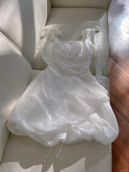 A Line White Cocktail Dresses Homecoming Dress Short Prom Dress Party Dress    cg26010