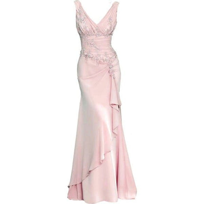 Pink Mermaid Long Party Dress Evening Dress Prom Dresses     cg25685