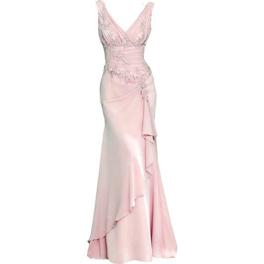 Pink Mermaid Long Party Dress Evening Dress Prom Dresses     cg25685