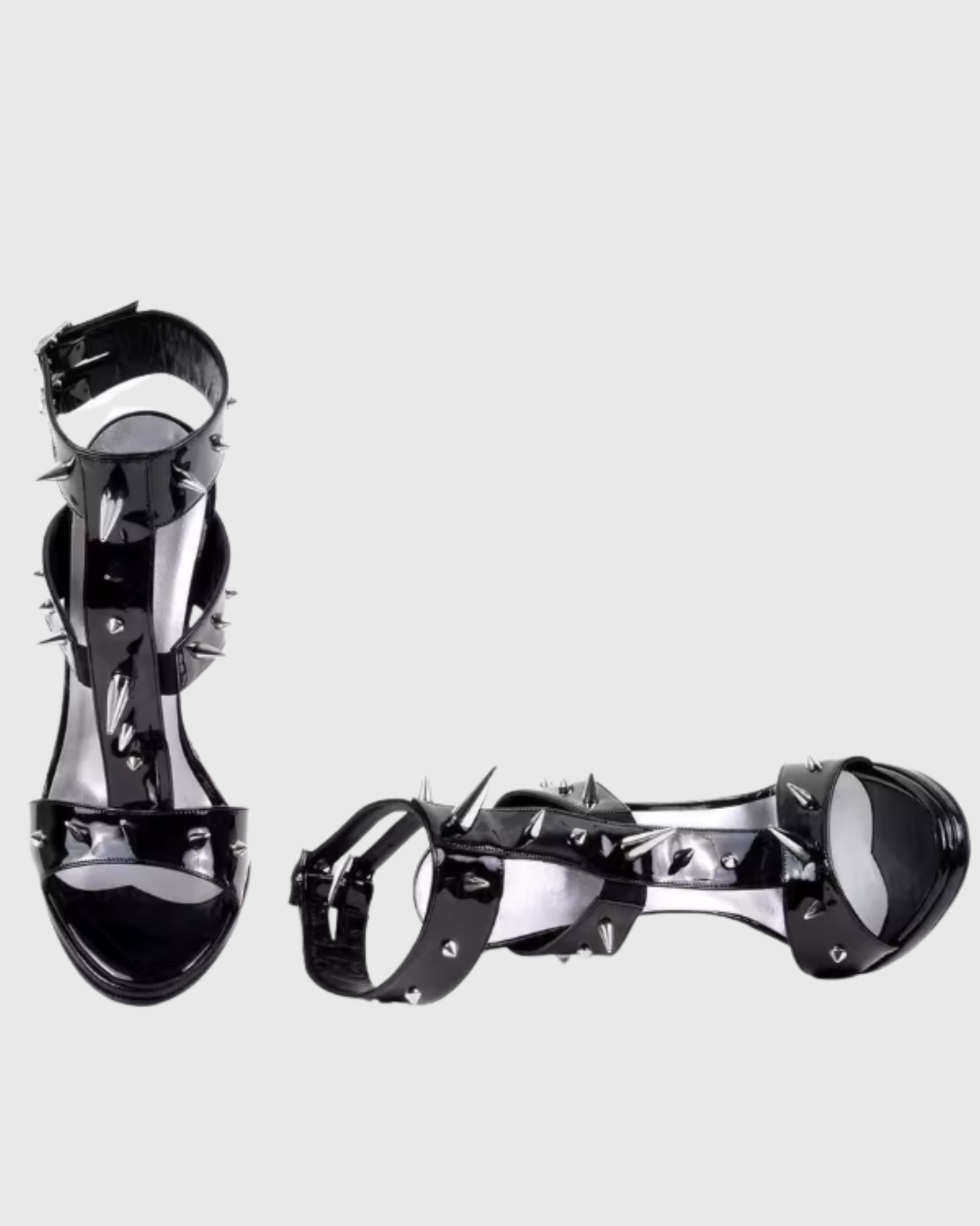 Earleen Rivet Strap Sandals In Black