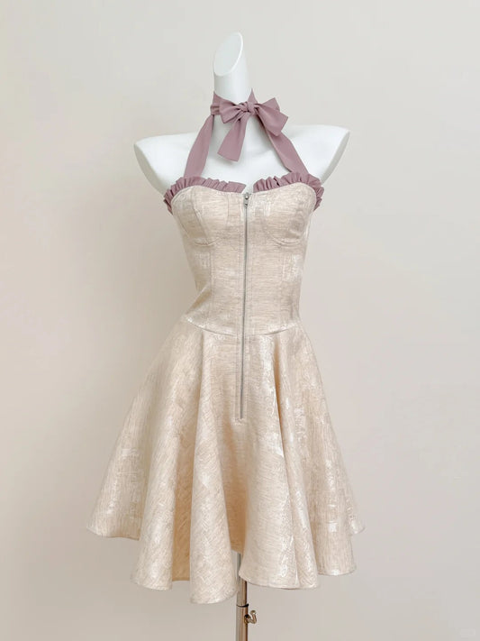 A Line Halter Vintage Homecoming Dresses Short Prom Dress Short Party Dress Cocktail Dresses     cg25919