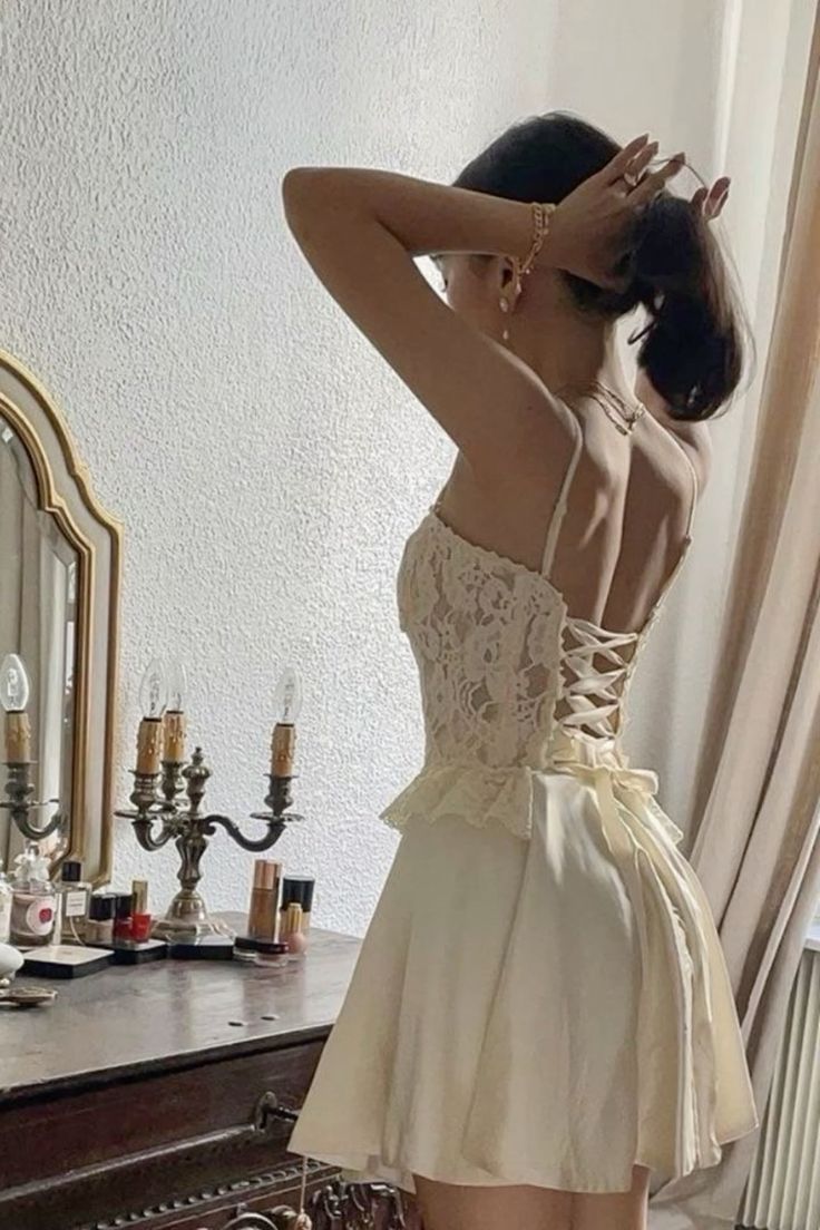 A Line Lace Cocktail Dresses Homecoming Dress Short Prom Dress Party Dress    cg26000