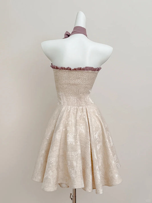 A Line Halter Vintage Homecoming Dresses Short Prom Dress Short Party Dress Cocktail Dresses cg25919