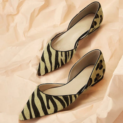 Leopard and Zebra Print Comfortable Flats