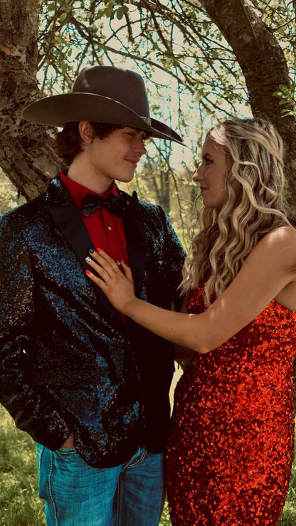 Red Prom Dresses, Sequin Prom Dresses, Bodycon Party Dress