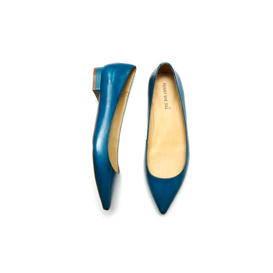 Classic Genuine Leather Pointed Toe Flats for Women