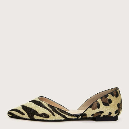 Leopard and Zebra Print Comfortable Flats