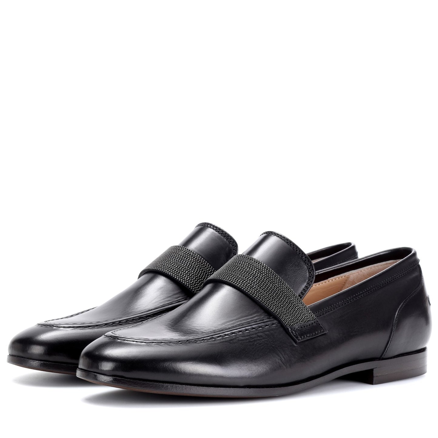 Black Round Toe Office Shoes Comfortable Flats Loafers for Women