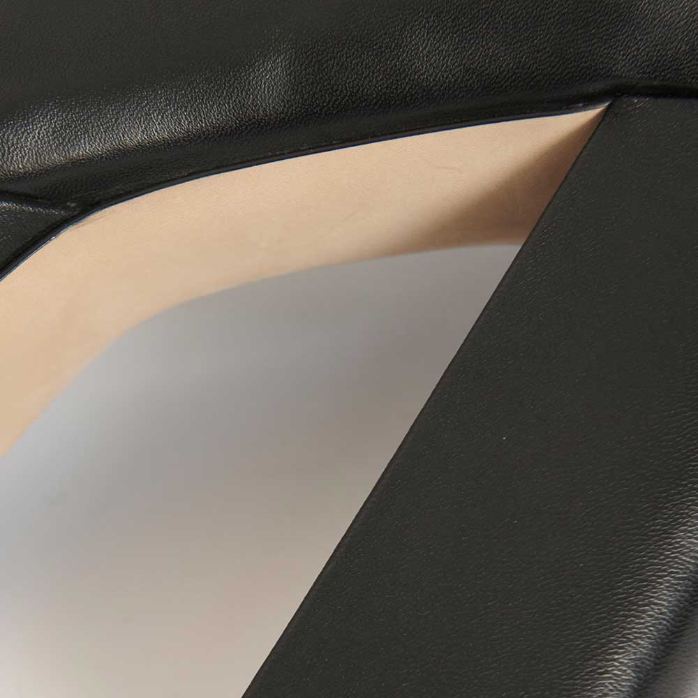 Black Round Toe Block Heel Platform Ankle Boots with Back Zip