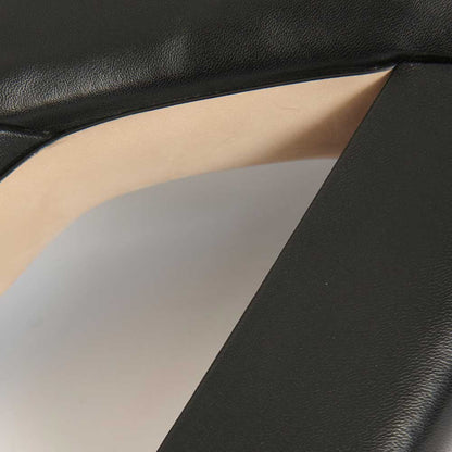 Black Round Toe Block Heel Platform Ankle Boots with Back Zip