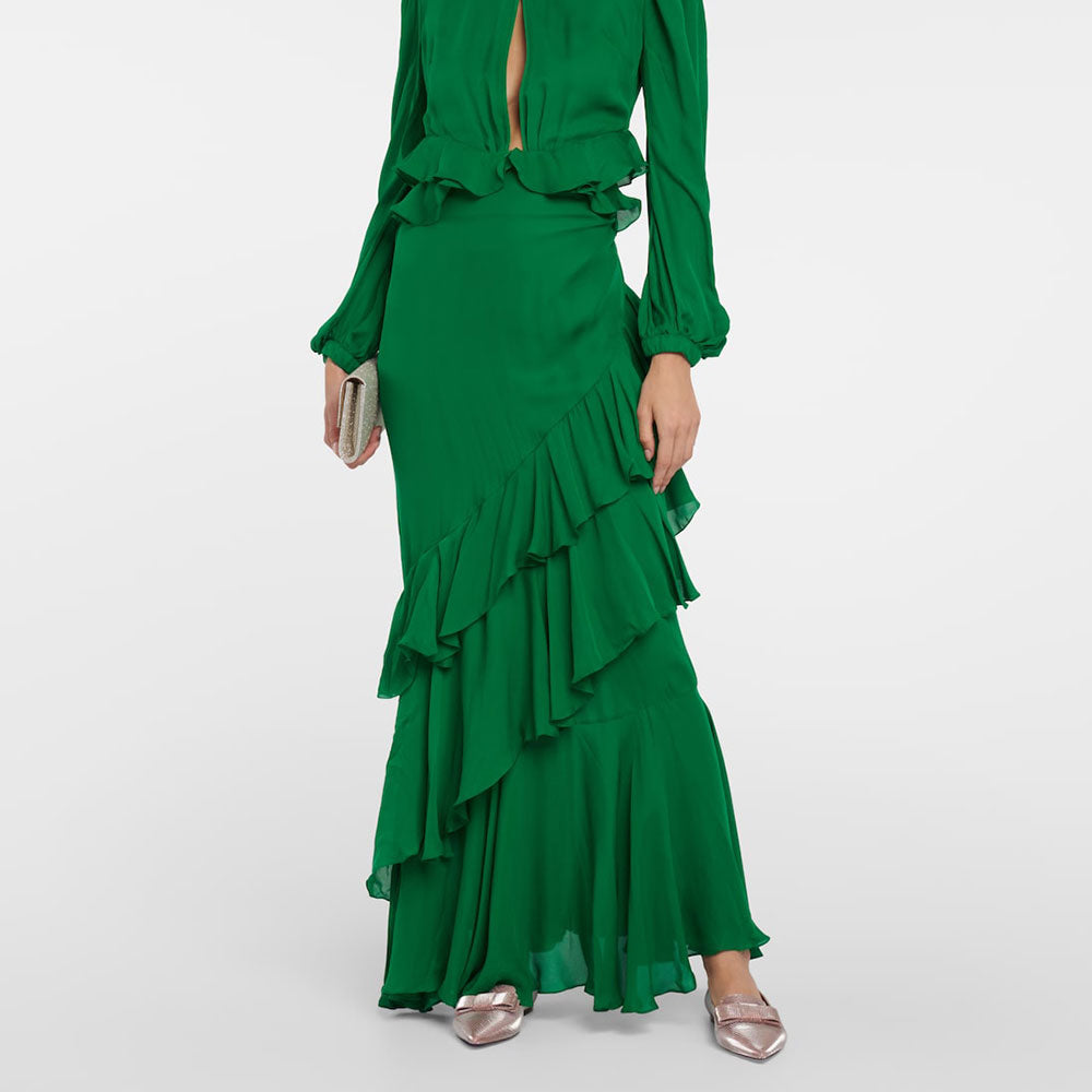 Pink Textured Slip-on Women's Shoes Pointed Toe Flats with Bow