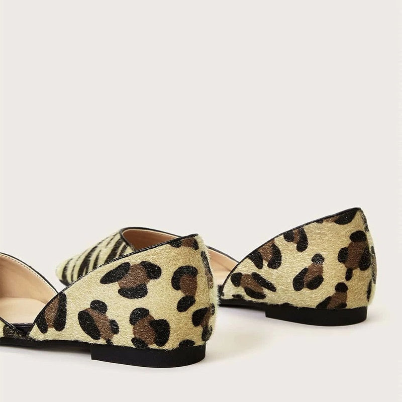 Leopard and Zebra Print Comfortable Flats
